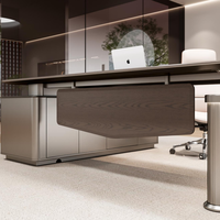 Bureau de direction moderne de luxe, mobilier de bureau de direction, bureau de patron, bureau de manager, table de bureau de PDG