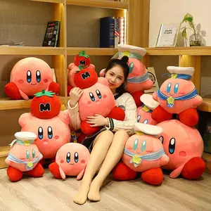 30/40/50cm Cartoon Star Kirby Transform Plush Toys Japanese Anime Game Peripheral Dolls Wholesale