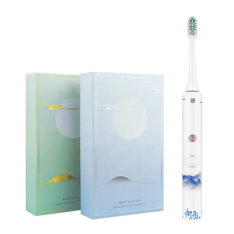 Cepillo de dientes eléctrico inteligente, cepillo de dientes con botón de Metal personalizado, carga rápida USB, impermeable IPX8, integración Ailink, con aplicación, gran oferta de Amazon