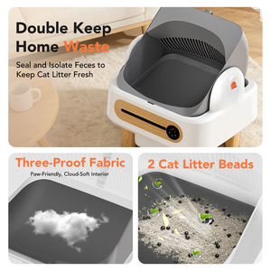 Electric Self-Cleaning <b>Cat</b> <b>Litter</b> Box Factory Automatic Timed <b>Cat</b> Toilet Easy Clean 10kg Weight - Product Image 4