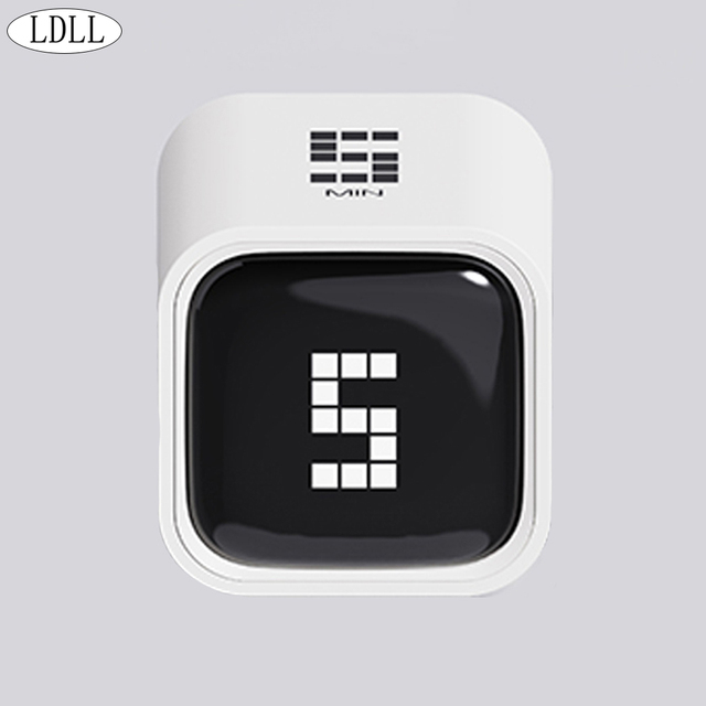 Pomodoro Cube Timer LED Screen Digital Electric Four-sided Time Preset Study Stopwatch Gravity Sensor Plastic Customizable