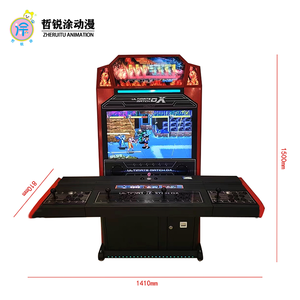 Empat pemain mesin pertarungan <span class=keywords><strong>online</strong></span> Moonlight Box Boxing King mesin arcade koin dioperasikan komersial dua joystick permainan - Product Image 6