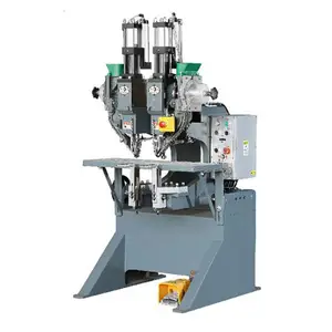 pneumatic double heads riveting machine for folder