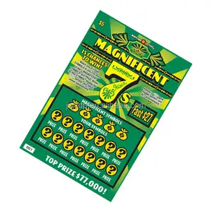 Großhandel neues Design personal isierte Scratch Off Tickets Lotterie Scratch Card