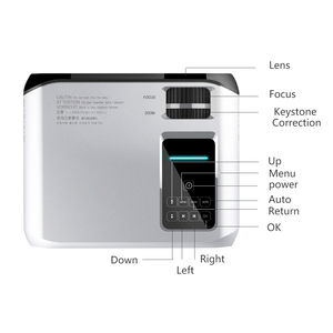 E501h Rạp Hát Tại Nhà Có Gốc 1080P HD <span class=keywords><strong>LED</strong></span> Chiếu USB Android 9.0 Thông Minh <span class=keywords><strong>Video</strong></span> Xách Tay LCD Máy Chiếu Cho Giảng Dạy Cuộc Họp - Product Image 4