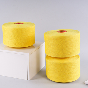 Fils mélangés en coton recyclé et polyester haute ténacité Ne 20s pour la production de chaussettes - Product Image 2