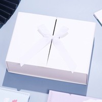 Kotak Kertas Pintu Ganda Mewah, Kotak Hadiah Festival Persegi Panjang Hitam
