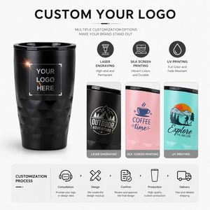 <b>Personalised</b> Office Home 11oz 320ml Stainless Steel Coffee Mug Custom logo Vacuum Double Wall Travel <b>Gift</b> Tumbler with Lid - Product Image 4