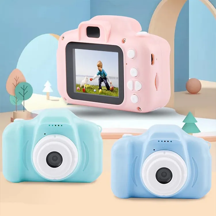 YEAH 2,0 Zoll süße Kinder Geburtstag Baby Geschenk karton Digital Toy Camara HD 720P 1080P Auflösung Video Selfie Foto Kid Kamera
