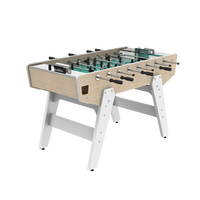 Table de baby-foot professionnelle en contreplaqué imperméable avec barres de jeu en acier inoxydable et pieds en fer pour usage extérieur