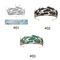 Accessoires de cheveux de mariée au design ODM unique, couronne de mariage scintillante en diamant avec strass motif épi de blé, grande couronne de concours pour la mariée
