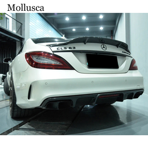 สำหรับรถยนต์ CLS-Class W218 C218 4 ประตู รุ่น AMG สไตล์คาร์บอนไฟเบอร์  ลิ้นกันชนหลัง ดิฟฟิวเซอร์หลัง ปี 2011-2019 - Product Image 6