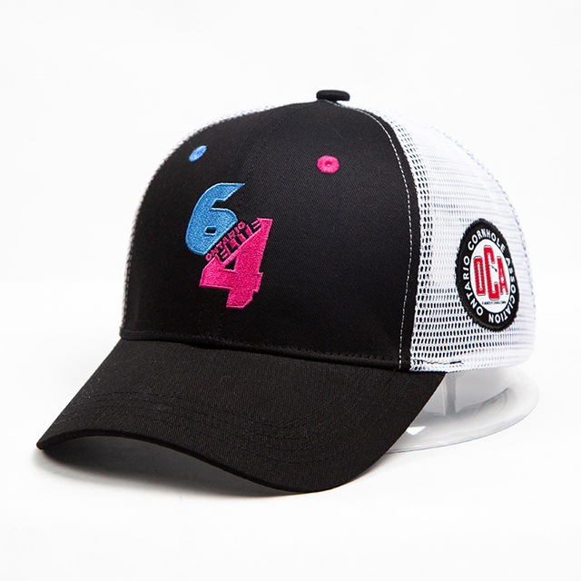 Wholesale Premium Sporty Racing Style Mesh Snapback Trucker Hat with Adjustable Strap for Outdoor & Festivals