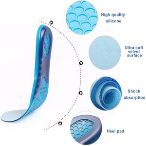 Wholesale NEW Man Women Orthotic Arch Support <b>Insole</b> Unisex Silicone Anti <b>Gel</b> Soft Sport Shoe Pad Shock Absorption - Product Image 4