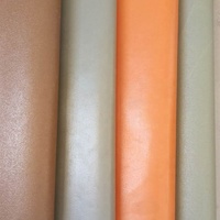 Kain Kanvas Berlapis PVC Poliester 100% Permukaan Kasar Warna Oranye untuk Luar Ruangan, Gulungan Kain untuk Alas Duduk, Lapisan Luar Tenda, Tahan Api