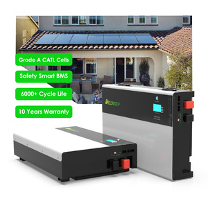 LFP51200 Adaptable to Household Appliance Power Supply Lithium Wall Mounted 51.2 V 200 Solar <b>Energy</b> <b>Storage</b> <b>System</b> Delongtop Gra - Product Image 1