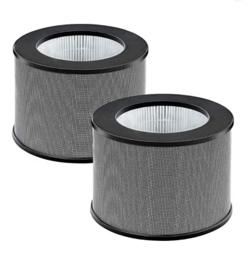 2-piece AP006 H13 True HEPA replacement filter  compatible with TaoTronics TT-AP006 air purifier  3-in -1 prefilter  H13