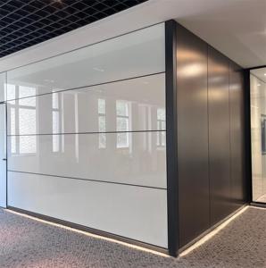 Diseño interior de oficina Partición personalizada de metal con puerta Fácil instalación Pared de panel de metal - Product Image 2