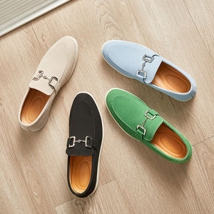 Chaussures décontractées confortables et tendance en daim de luxe pour hommes, avec boucle, grandes tailles, pointure 12 US – Offre Spéciale - Product Image 2