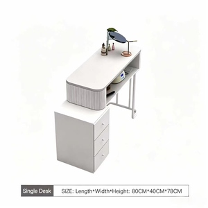 Ensemble table et chaise de manucure japonaise multifonctionnel, pour une ou deux personnes, poste de travail de salon abordable, style populaire IG - Product Image 6
