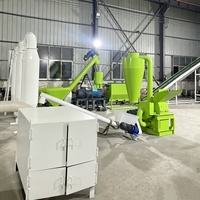 Ligne de production complète de granulés de biomasse à partir de sciure de bois 500 kg-1 t/h Usine de fabrication de granulés de bois combustible