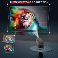 Projecteur LCD portable MINI 5G WIFI Android 11 200 ANSI Lumen, écran miroir intelligent, vidéo domestique Full HD 720P 4K