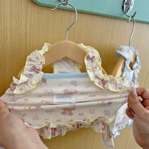 Summer thin and cool dog <b>clothes</b>, camisole with cream-colored rolled hem, cute vest for pet <b>cats</b>, Bichons, and Teddy bears. - Product Image 3