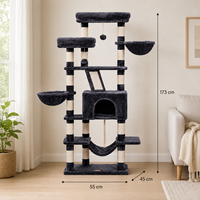 Arbre à chat multi-niveaux populaire pour appartement, directement de l'usine