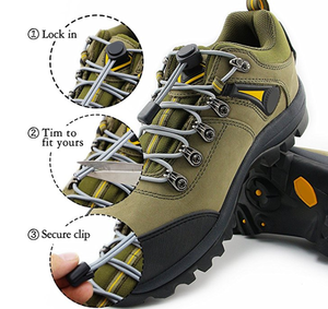 Élastique rond en polyester en gros pour lacets sans nœud à boucle avec verrou imprimé pour baskets et chaussures de sport - Product Image 2