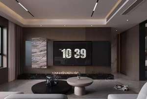 Customized Modular Integrated Woodentv Cabinet for Living Room Whole House <b>Tv</b> <b>Wall</b> Decor - Product Image 2