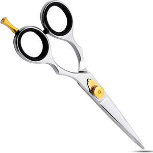 กรรไกรตัดผมมืออาชีพเรดเบลด 6 นิ้ว สแตนเลส 440C กรรไกรเสริมสวยสำหรับคนถนัดขวา - Product Image 1