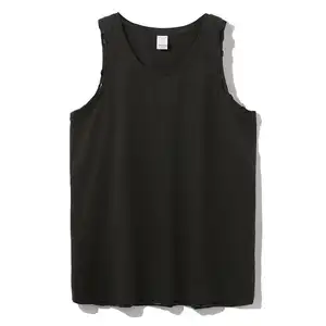 Best Selling Men's Crew Neck Cut-Off Sleeves Cotton T Shirt Cut Off Sleeveless Distressed Streetwear Over Size Blank T Shirts