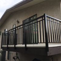 Modernes Design Hochbelastbare Aluminium-Balkongeländer Hohe Haltbarkeit Eloxierte Aluminiumlegierung Balustrade für Apartments Bodenbeläge