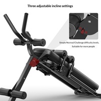 Appareil de fitness abdominal multifonctionnel pliable, planche de rééducation dorsale, machine à rouler pour exercices à domicile, affinage de la taille et musculation