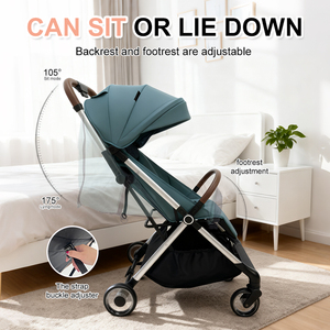 Système de voyage <span class=keywords><strong>trio</strong></span> OEM 2-en-1, poussette à pliage rapide avec poussette légère pliante portable pour bébé - Product Image 3