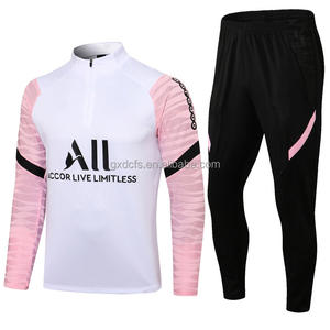 סטים של בגדי ספורט לגברים לאימוני כדורגל לחורף <span class=keywords><strong>2026</strong></span>, שרוול ארוך, עם מספרי קבוצה, פליס פוליאמיד, שירות יצרן מקורי (OEM) - Product Image 1