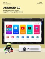 Proyector DLP Inteligente para Cine en Casa, Video 3D, TV, Batería, 1080P, 4K-Láser, Android, 5G, Teléfono, Juegos Inalámbricos, WiFi