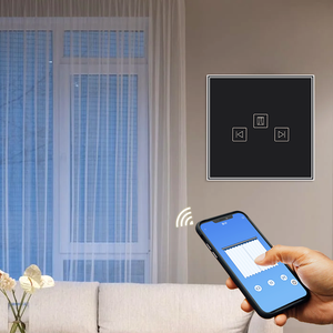 ZigBee Tuya สวิตช์ติดผนังอัจฉริยะ & รางคู่สวิตช์ม่านอัจฉริยะสีดำแบบ UK 220V สวิตช์ติดผนังอัตโนมัติสำหรับบ้าน Alexa - Product Image 6