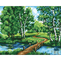 XIXI Kit de Peinture par Numéros Personnalisé DIY, Toile 40x50cm, Paysage Fait Main, Décoration Murale pour la Maison, Vente Chaude