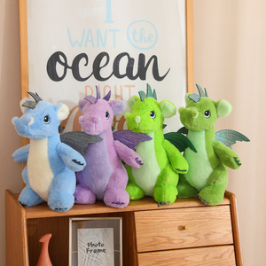 Peluche de Dragones y Dinosaurios - Animal de Peluche - Compañero Reconfortante - Peluche de Animal Ultra Suave - 22 cm 4 Colores Surtidos Dragones - Product Image 1