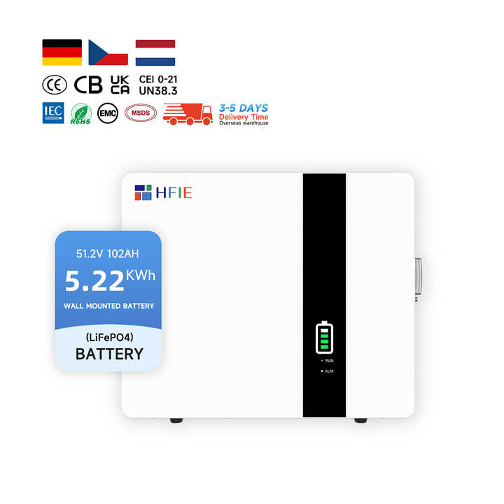HFIE EU Stock 48V 100Ah 5 Kwh Lithium Ion Lifepo4 Battery Home Energy ...