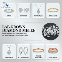 Diamants de laboratoire en vrac 0,003-0,05 ct, taille ronde, DEF VVS-VS, HPHT CVD, pour sertissage pavé - Vente en gros