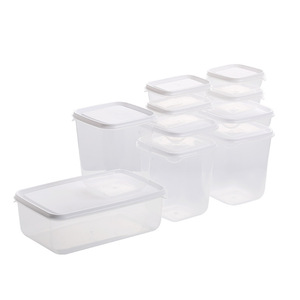 10 Pcs Set Products China Wholesale Price Transparent Plastic Kitchen Storage Box Food for Kitchen Grain Rice <strong>Container</strong> With Lid - Product Image 6
