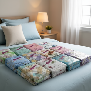 Juego de Sábanas King Size 100% Algodón, Colores Surtidos, Estampado con Motivos Vegetales, Ropa de Cama para Adultos, Clásico, para Todas las Temporadas - Product Image 2