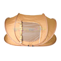 Tentes en toile imperméable pour 3 à 4 personnes Tente de plage pliable et résistante pour famille, sans jambe de force