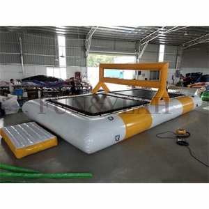 Summer Lake Sea Water Games Multi Sport Outdoor Court Trampoline gonflable Volleyball Jumping Game Jumping Field for Party - Product Image 6