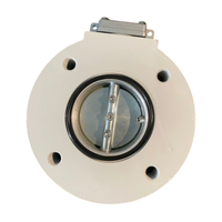 Vanne papillon en acier inoxydable pour transformateur DN80 DN100 DIN42560 C5 résistante à la corrosion, conception personnalisée