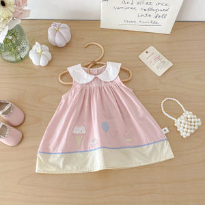 Abiti Estivi 2026 per Neonate in Cotone, Vestitini Dolci e Carini con Ricami e Stampe, Gonne Traspiranti per Bambine - Product Image 2