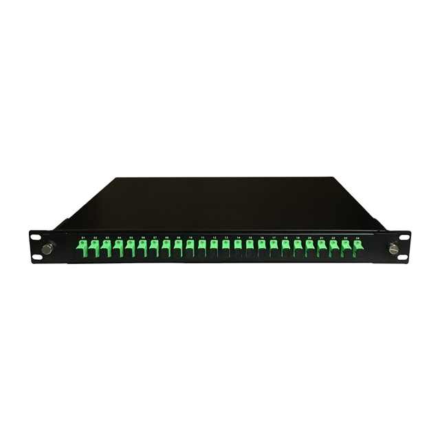 19 Inch Rack Mount 12 Ports 24 Cores SC/UPC Fiber Optic Patch Panel ODF
