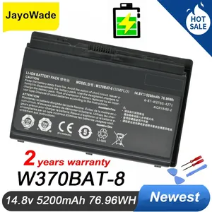 Clevo W350ET W350ETQ W370ET <span class=keywords><strong>Sager</strong></span> NP6350 NP6370申克Xmg A522 A722 6-87-W370S-4271 W370BAT 8的W370BAT-8笔记本电脑电池 - Product Image 2